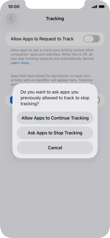 If you turn off the function, press the required setting. If you turn off the function, press the required setting.