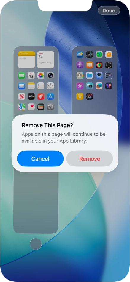 Press Remove. Press Remove.
