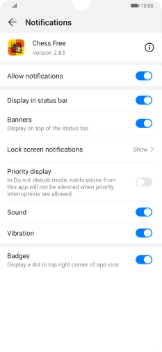 Press the indicator next to Press the indicator next to