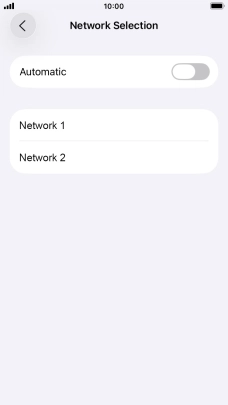 If you turn off the function, press the required network. If you turn off the function, press the required network.