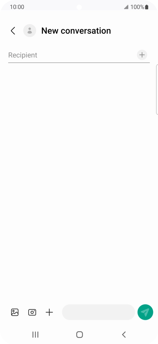 Press the search field and key in the first letters of the recipient's name. Press the search field and key in the first letters of the recipient's name.