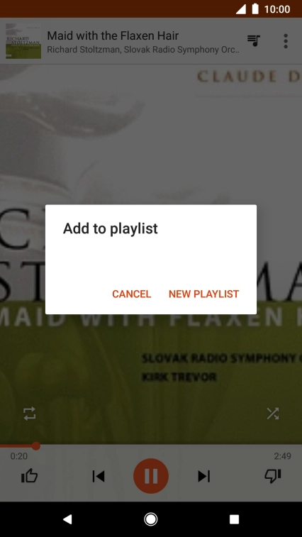 Press NEW PLAYLIST. Press NEW PLAYLIST.