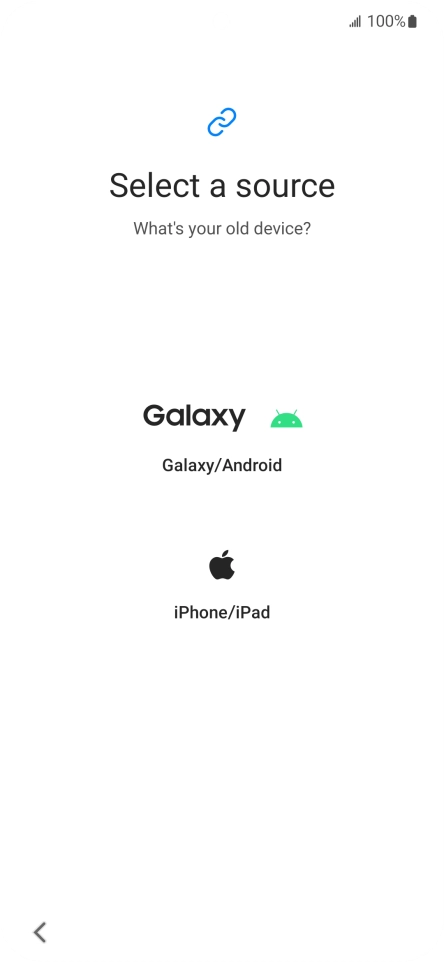 Press the required setting and follow the instructions on the screen to transfer the content from another phone. Press the required setting and follow the instructions on the screen to transfer the content from another phone.