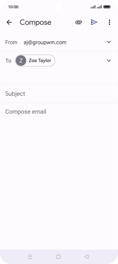 Press Subject and key in the required subject. Press Subject and key in the required subject.