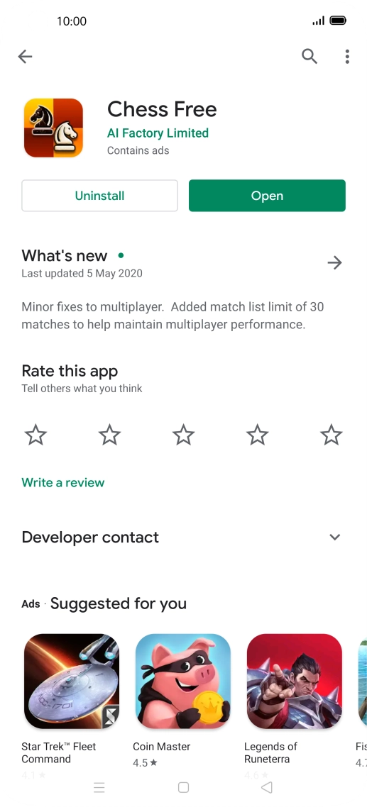 Press Uninstall. Press Uninstall.