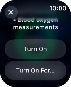 Press Turn On. Press Turn On.