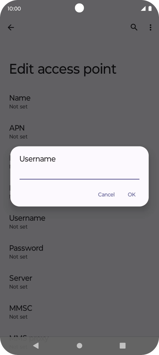Key in eesecure and press OK. Key in eesecure and press OK.