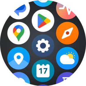Press the settings icon. Press the settings icon.