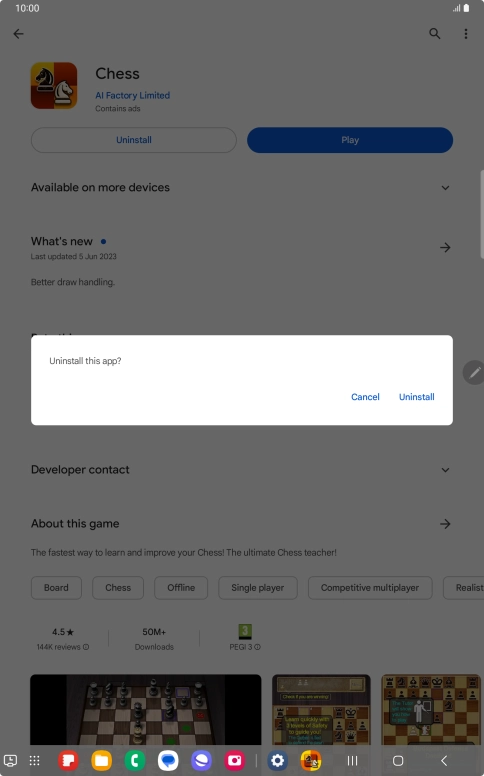 Press Uninstall. Press Uninstall.