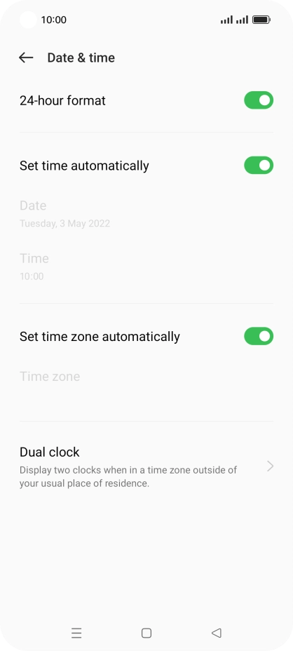Press the Home key to return to the home screen. Press the Home key to return to the home screen.