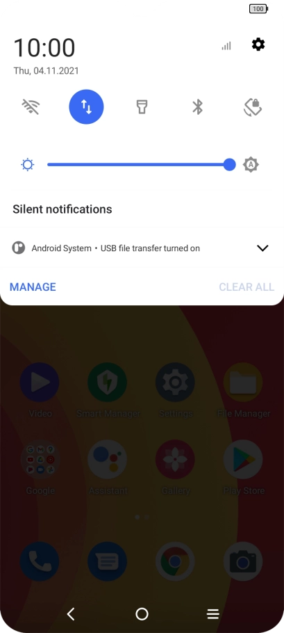Press Android System. Press Android System.