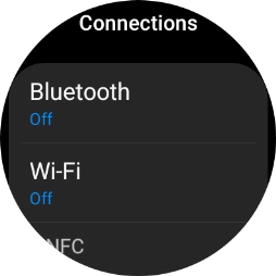 Press Bluetooth. Press Bluetooth.