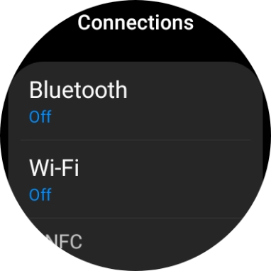 Press Bluetooth. Press Bluetooth.