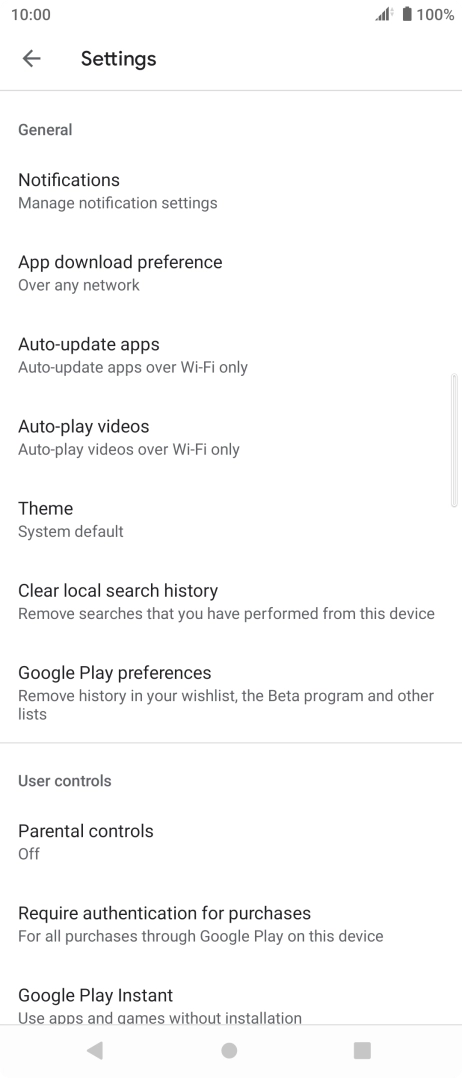 Press Auto-update apps. Press Auto-update apps.