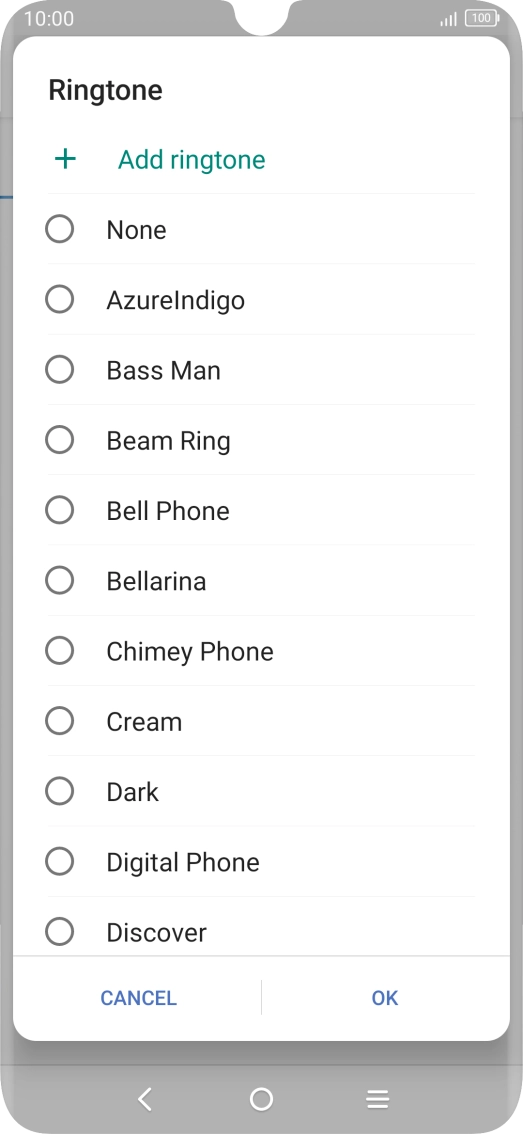 Press Add ringtone. Press Add ringtone.