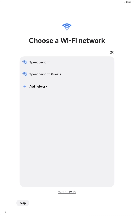 Press the required Wi-Fi network. Press the required Wi-Fi network.