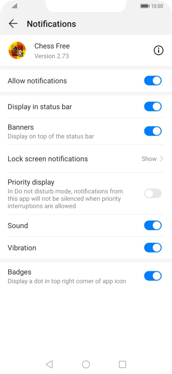 Press the indicator next to Press the indicator next to