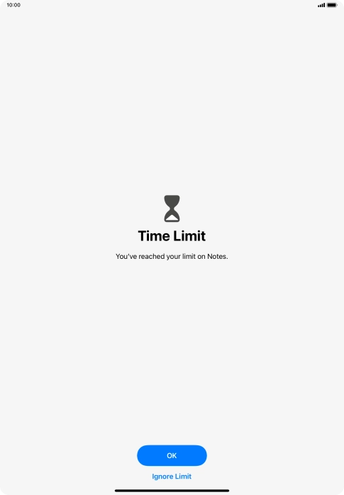 Press Ignore Limit. Press Ignore Limit.