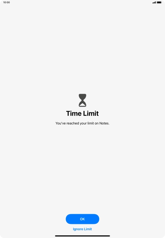 Press Ignore Limit. Press Ignore Limit.