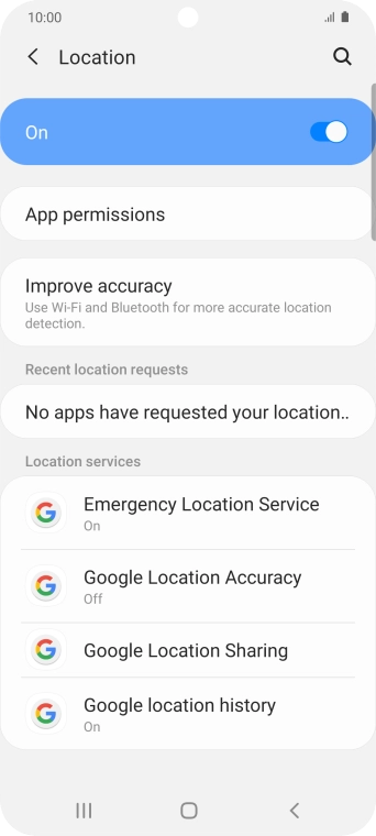 Press App permissions. Press App permissions.