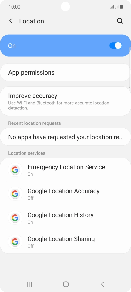 Press App permissions. Press App permissions.