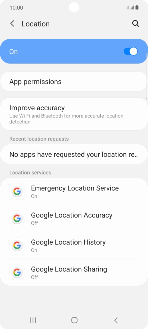 Press App permissions. Press App permissions.
