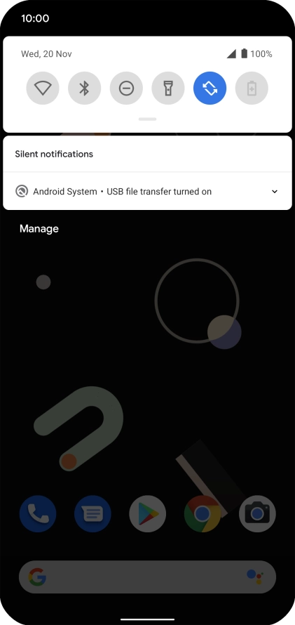 Press Android system. Press Android system.