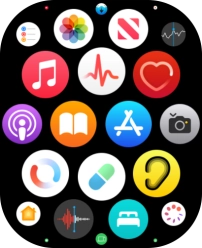 Press the music player icon. Press the music player icon.