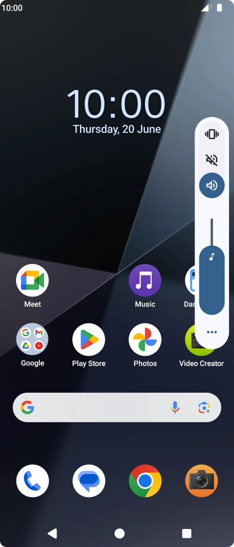 Press the silent mode icon to turn on silent mode. Press the silent mode icon to turn on silent mode.