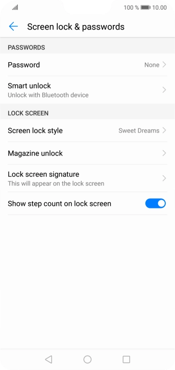 Press the Home key to return to the home screen. Press the Home key to return to the home screen.