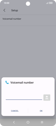 Key in +447953222222 and press OK. Key in +447953222222 and press OK.