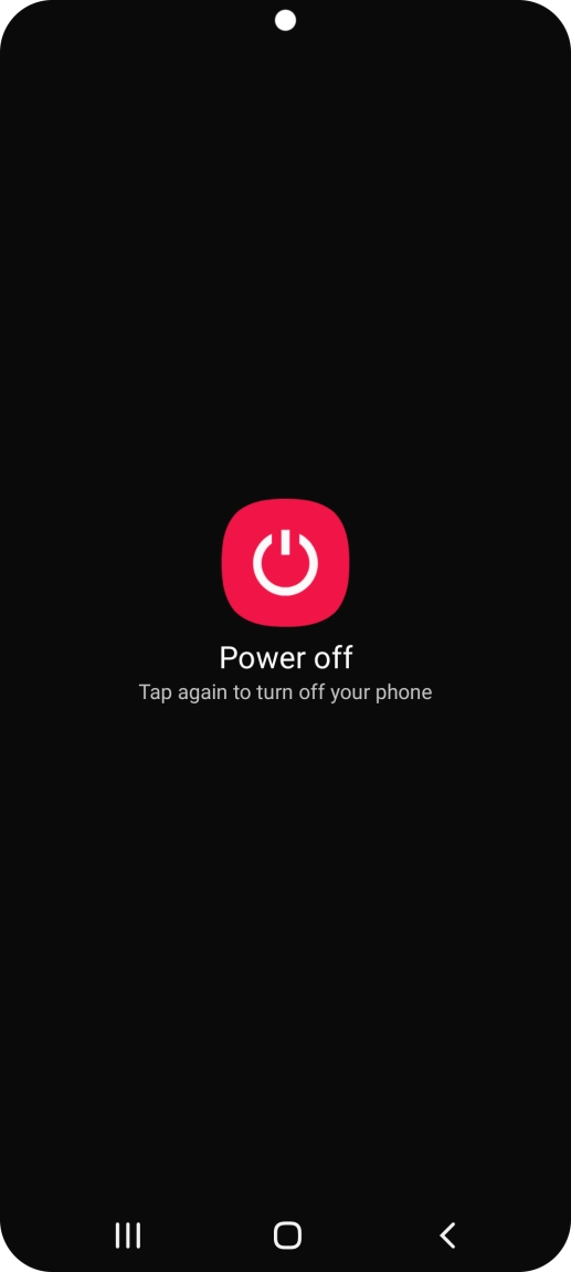 Press Power off. Press Power off.