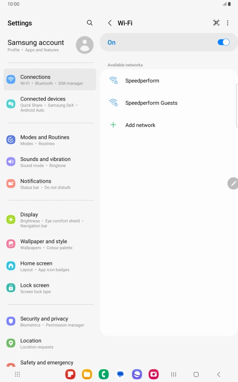 Press the required Wi-Fi network. Press the required Wi-Fi network.