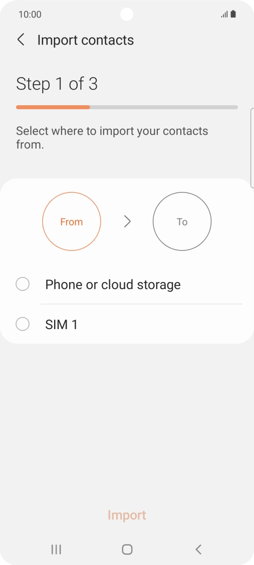 Press the name of the SIM. Press the name of the SIM.