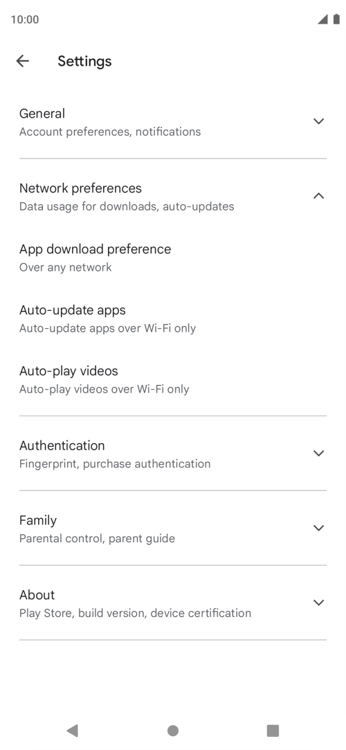 Press Auto-update apps. Press Auto-update apps.