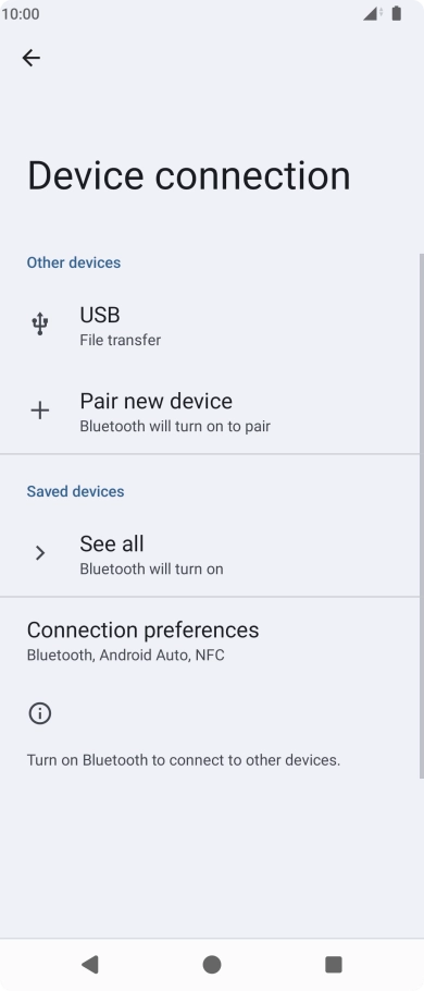 Press Pair new device. Press Pair new device.