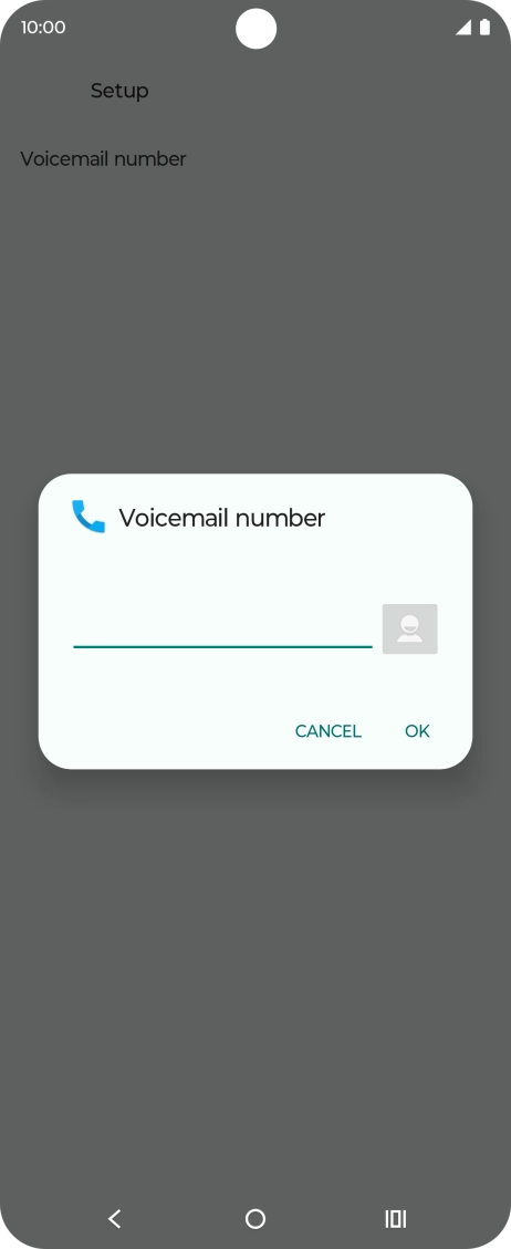 Key in +447953222222 and press OK. Key in +447953222222 and press OK.