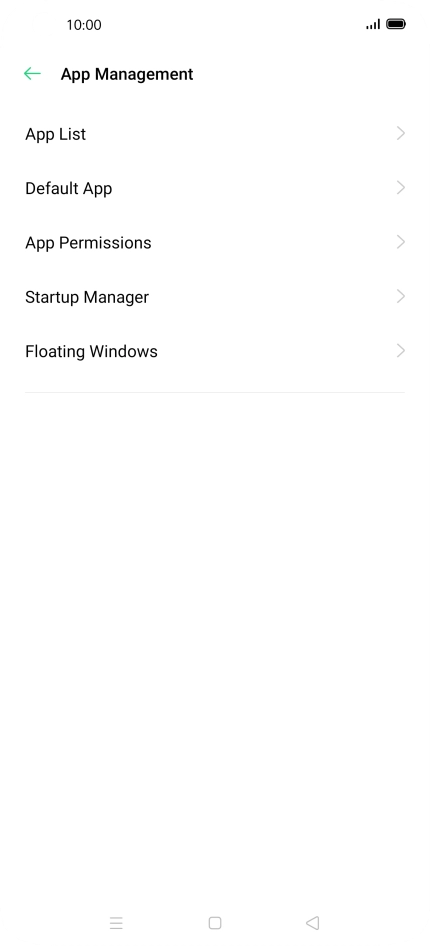 Press App List. Press App List.