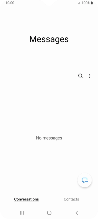 Press the menu icon. Press the menu icon.
