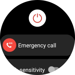Press the power off icon. Press the power off icon.