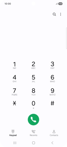 Press the menu icon. Press the menu icon.