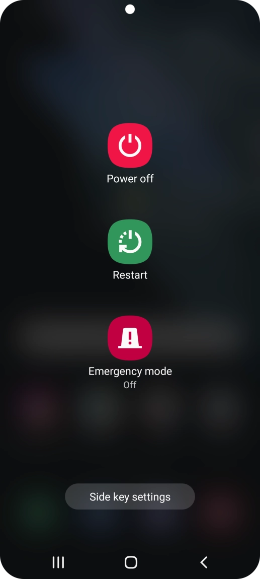 Press Power off. Press Power off.