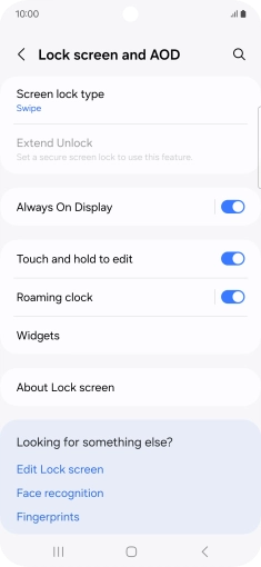 Press Screen lock type. Press Screen lock type.