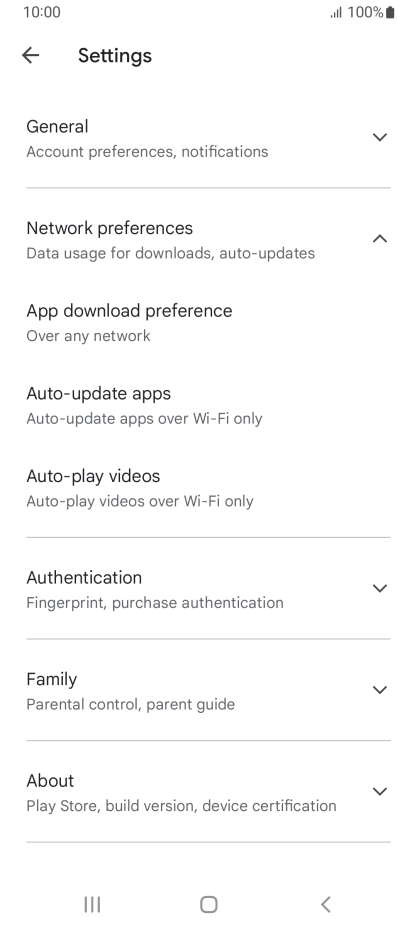 Press Auto-update apps. Press Auto-update apps.