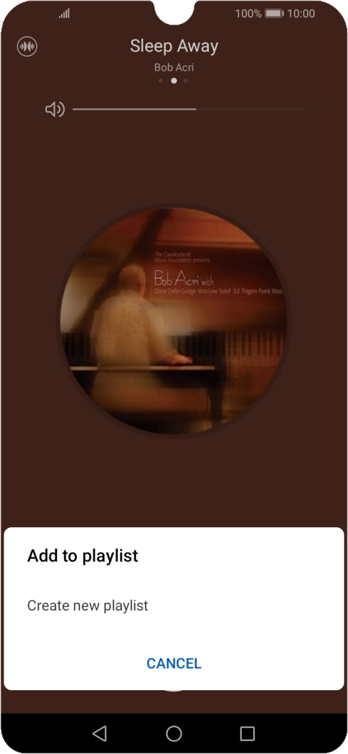 Press Create new playlist. Press Create new playlist.
