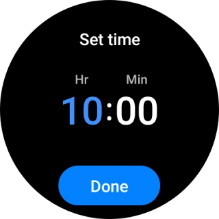 Slide your finger up or down on the screen to set the required time. Slide your finger up or down on the screen to set the required time.