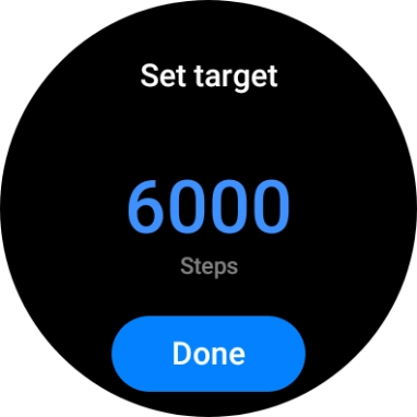 Slide your finger up or down on the screen to select the required goal. Slide your finger up or down on the screen to select the required goal.