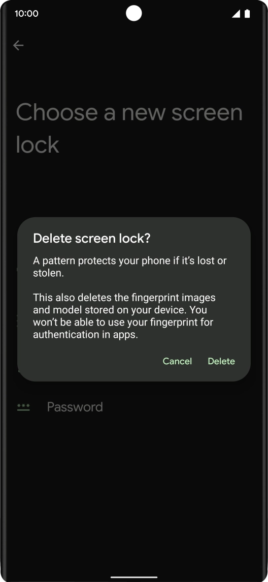 Press Delete. Press Delete.