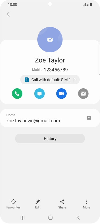 Press the call icon next to the required SIM. Press the call icon next to the required SIM.