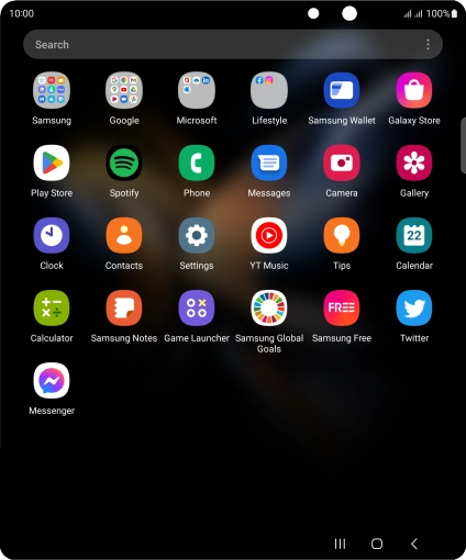 Press Samsung. Press Samsung.